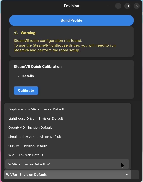Envision Build Profile